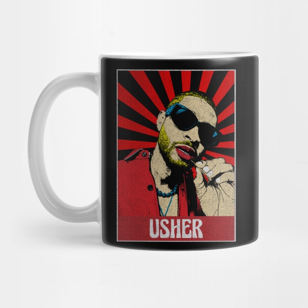 Usher Pop Art Fan Art by Motor Lipat